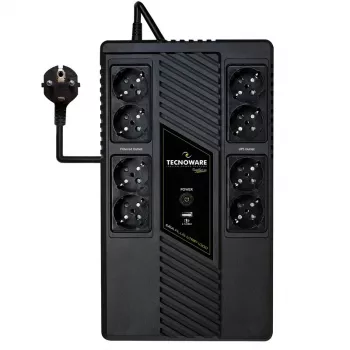 Nepārtrauktās barošanas avots TECNOWARE Era Plus Strip 1000, Line-Interactive 1 kVA / 700 W, 8 Type F kontaktligzdas, VRLA akumulators, 4.4 kg