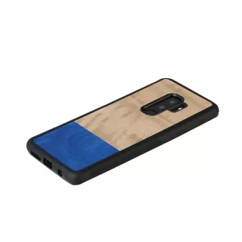 Viedtālruņa maciņš koks un plastmasa Samsung Galaxy S9 Plus — baložu melns