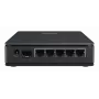 MikroTik hAP ax S — divjoslu Wi-Fi 6 maršrutētājs, 2.4/5 GHz, 1800 Mbit/s, 5x Ethernet (tai skaitā 2.5G SFP), PoE, melns