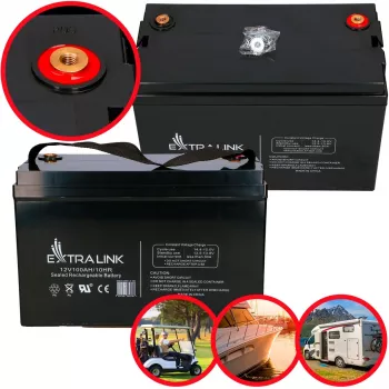 Extralink Akumulators AGM 12V 100Ah bez apkopes