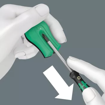 Bezelektrisks magnetizētājs/demagnetizētājs Wera 05033404001 Melns Zaļš