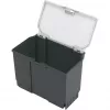 Uzglabāšanas kaste Bosch SystemBox taisnstūra polipropilēns 176×105×133 mm Melna/Pelēka