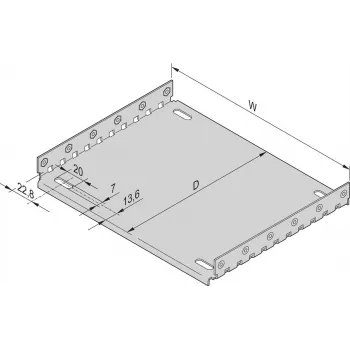 SCHROFF Montāžas plāksne Abdeckbleche - Montāžas plāksne 28TE 220T (34563009)