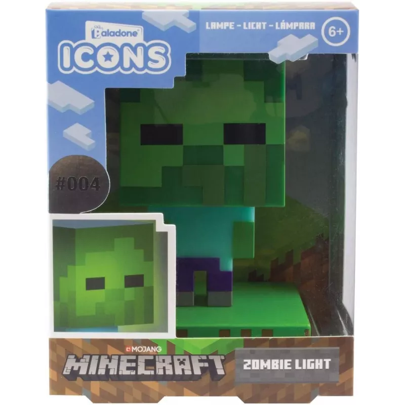 Galda lampa Paladone Light Minecraft Zombie PP6592MCFV4 LED