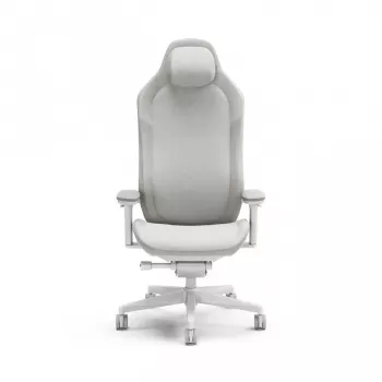 Fractal Design FD-CH-RE1F-02 spēļu krēsls ar polsterētu sēdekli, balts
