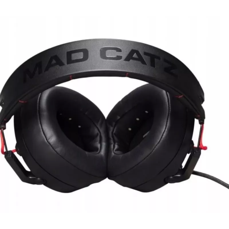 Galvas austiņas Mad Catz P.I.L.O.T. 3 — vadu binurālas spēļu austiņas, 3.5 mm, 50 mm draiveri, 105 dB jutība, melna