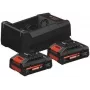Bosch 2x EXBA18V-40+ GAL 12V/18V-80 1600A0373J Akumulatoru un Lādētāju Komplekts 18 V 4 Ah