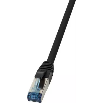 LogiLink 10G - Savienojuma kabelis - RJ-45 (vīr.) uz RJ-45 (vīr.) - 1 m - SFTP - CAT 6a - Bezhalogēna, āra - Melns