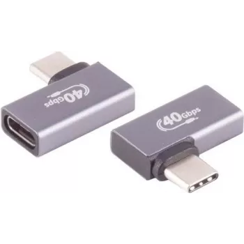 USB-C adapteris ShiverPeaks 13-60001 90° leņķa savienotājs (pa kreisi/pa labi)