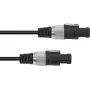 Skaļruņu kabelis Omnitronic 3022120N 2x2.5 mm², 10 m, melns
