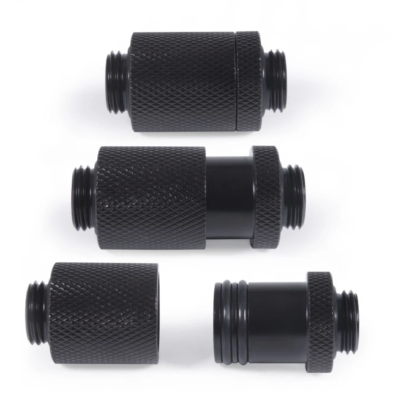 Alphacool ES D-Plug 25,5 mm G1/4 AG uz G1/4 AG - Deep Black (17580)