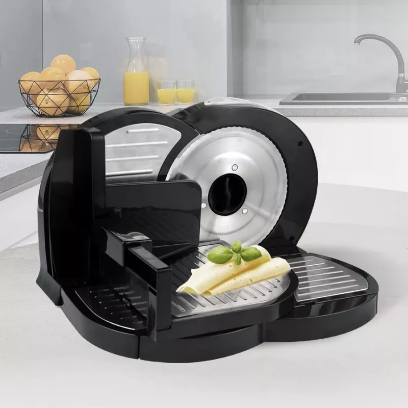 Pārtikas šķēlējs Maestro MR-591 — elektrisks virtuves šķēlējs, modelis MR-591, melns