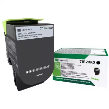 Tonera kasetne Lexmark 71B20K0 3000 lpp Melna