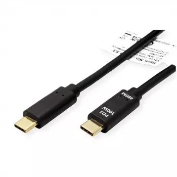 ROTRONIC-SECOMP VALUE USB-C kabelis - 24 kontaktu USB-C (vīrišķais) uz 24 kontaktu USB-C (vīrišķais)
