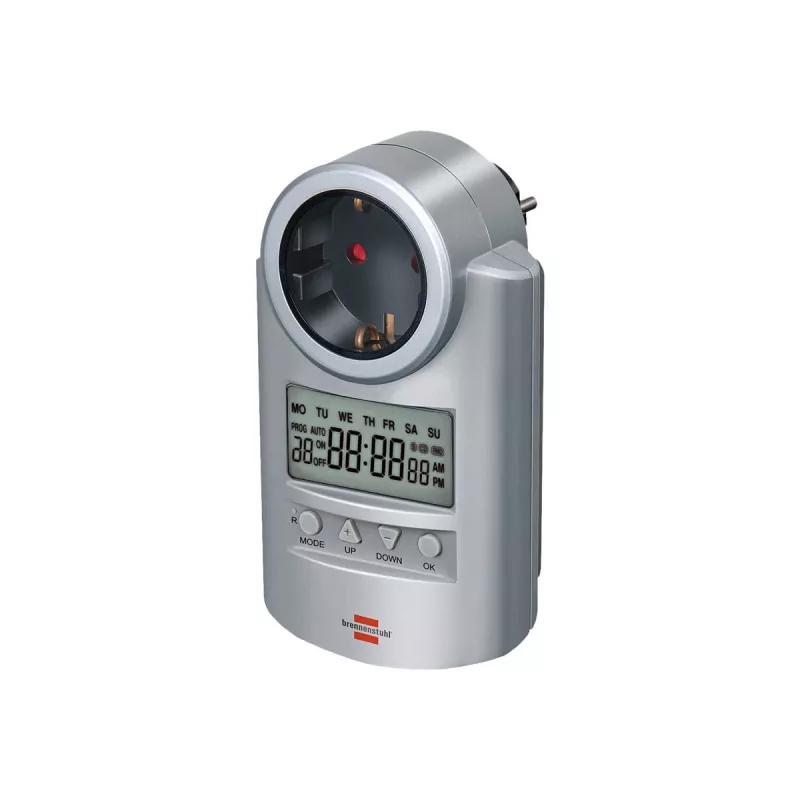 Digitālais nedēļas taimeris Brennenstuhl BN-DT02 Sudrabs