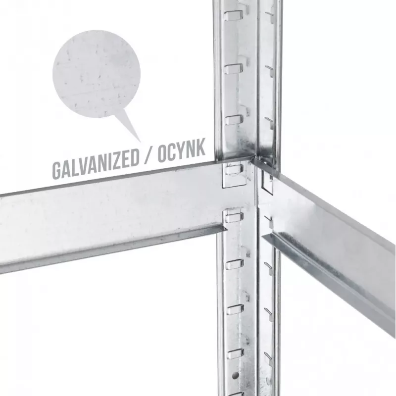 Plauktu statīvs GreenBlue GB378 cinkots metāls 5 plaukti, 900×400 mm, 75 kg max uz plaukta