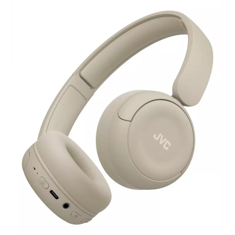 JVC HA-S59W Bezvadu austiņas, Bluetooth 5.4, 50h akumulators, bēšs