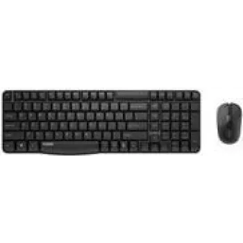 Bezvadu tastatūras un peles komplekts Rapoo X1800S Office RF Wireless QWERTZ vācu melns