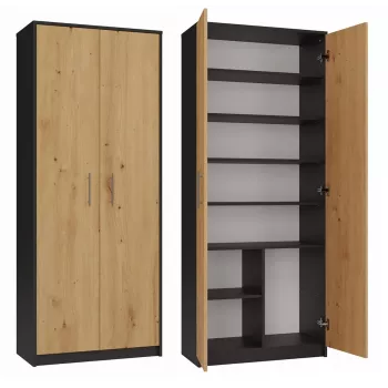 Topeshop OLIV 2D ANT/ART KPL biroja grāmatplaukts