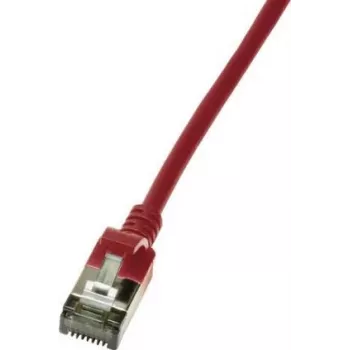 Tīkla kabelis LogiLink Slim U/FTP CQ9024S RJ-45 Cat6a 0,5 m Sarkans