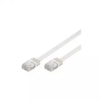 Wentronic Goobay CAT 5e plakanais patch kabelis, U/UTP, balts, 20 m - CCA vara maisījums (93365)