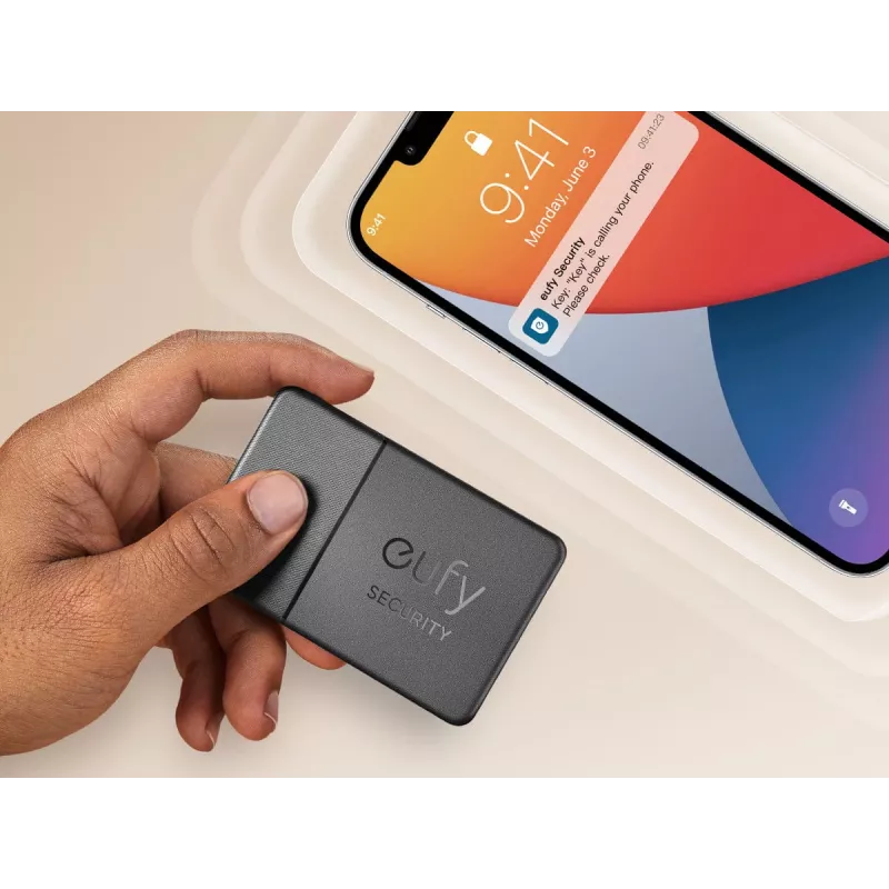 eufy Security SmartTrack Card pretnozaudēšanas Bluetooth izsekotājs