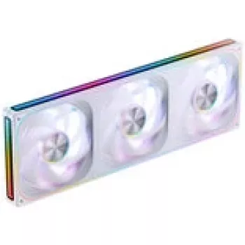 Ventilatoru komplekts Jonsbo ZA-420W — 3×140 mm PWM ARGB, balts