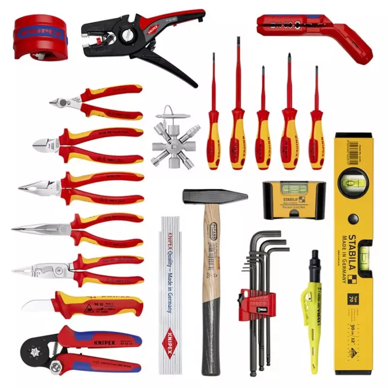 Knipex 00 21 33 E mehāniķa instrumentu komplekts 22 instrumenti