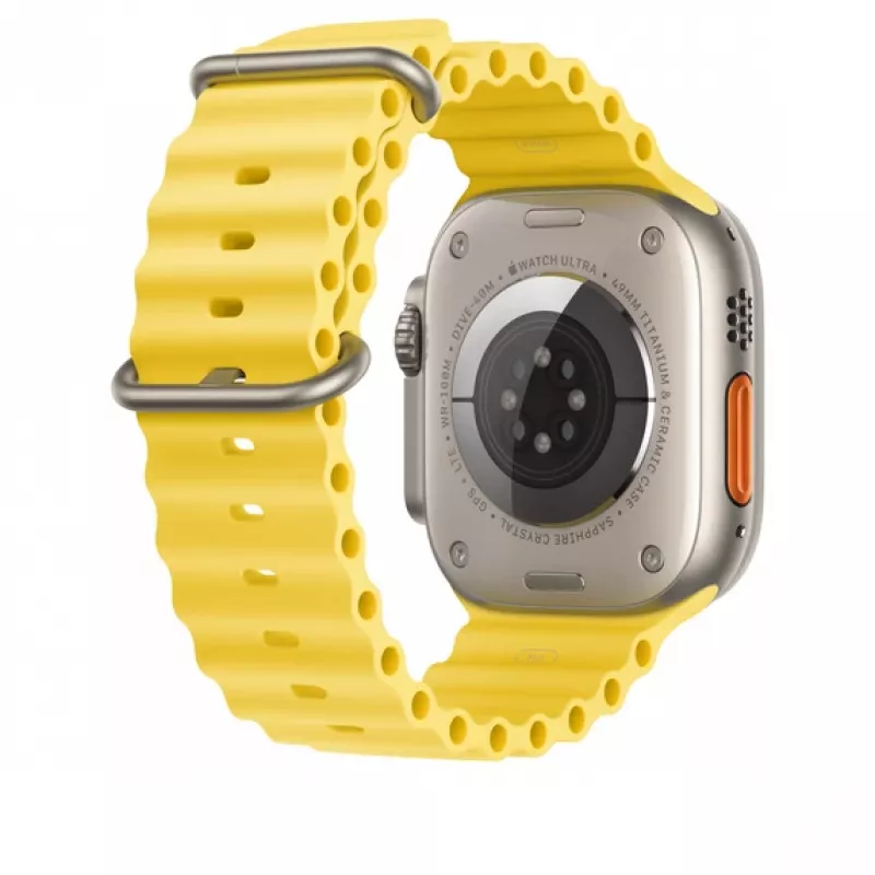 Apple MQED3ZM/A pagarinājums Ocean siksniņai, 49 mm, dzeltens fluoroelastomers