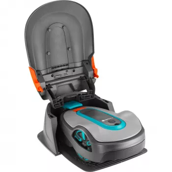 Nojume robotzāģētājam, pelēka/tirkīza, SILENO life, SILENO city