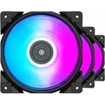 120 mm PCCOOLER HALO-RGB-3I1 dzesēšanas ventilators, 1000–2000 RPM, RGB apgaismojums