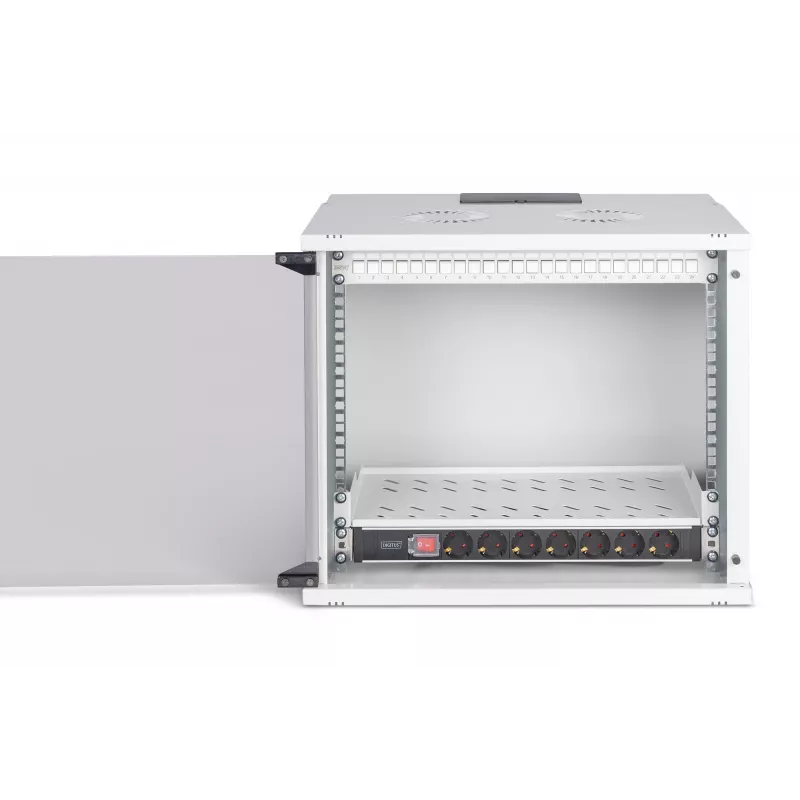 Sienas tīkla skapis DIGITUS SOHO Pro 19 collu 9U, 540 x 400 mm, IP20, atslēgas slēdzene, 60 kg