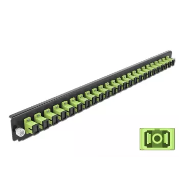 Splice Box Front Panel DeLOCK 19 inch 24 port SC Simplex laima zaļā krāsā