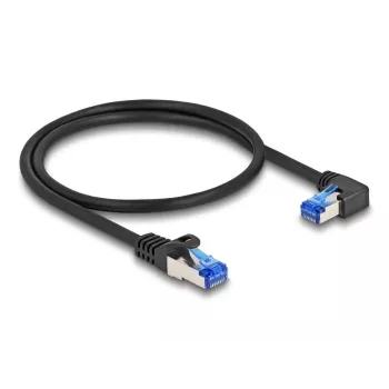 Tīkla kabelis DeLOCK RJ45 Cat.6A S/FTP 0,5m Melns