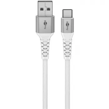 Goobay 74532 USB kabelis balts