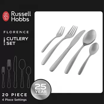 Galda piederumu komplekts Russell Hobbs RH022641EU7 – 20 gab. nerūsējošā tērauda servīze