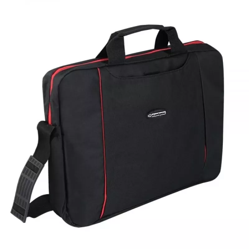 Esperanza SALERNO 39.6 cm (15.6 inch) Toploader soma Melna, Sarkana