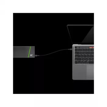 Green Cell KABGC31 USB kabelis USB 2.0 0.3 m USB C Melns