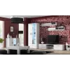 Cama Kumode 120 cm SOHO S7 balts/balts glancēts