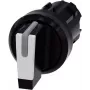 Siemens Drehschalter Frontring Kunststoff Schwarz, Weiß 2 x 45 ° SIRIUS ACT 3SU1002-2BL60-0AA0 1 St. (3SU1002-2BL60-0AA0)