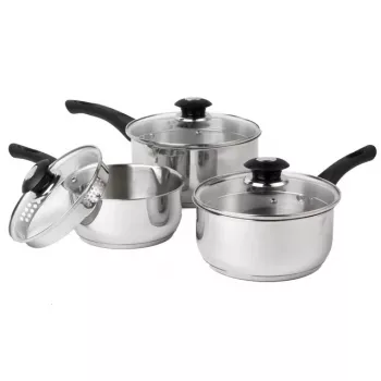 Pannu komplekts Russell Hobbs RH00542EU7 — 3 gab. nepiedegošas pannas, trauku mazgājamā mašīnā drošas