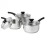 Pannu komplekts Russell Hobbs RH00542EU7 — 3 gab. nepiedegošas pannas, trauku mazgājamā mašīnā drošas