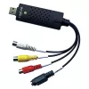 LogiLink USB 2.0 A/V grabber, USB A/M uz 3x RCA + MiniDIN5/F, melns