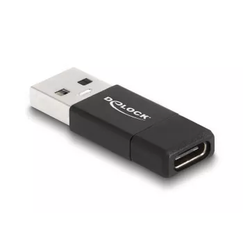 DeLOCK 60001 Pārveidotājs USB A uz USB C, Melns