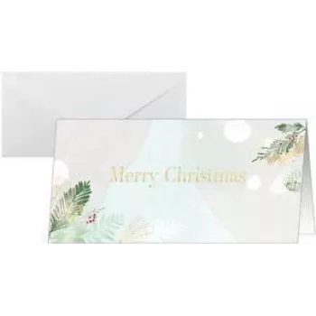 Apsveikuma kartītes sigel DS199 Watercolor Design, DIN garā formā, Ziemassvētku komplekts