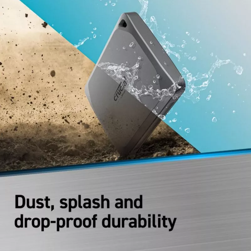 Crucial X9 Pro 4TB ārējais SSD USB 3.2 Gen2 Type-C pārnēsājams disks
