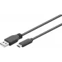 Goobay 55468 USB kabelis melns