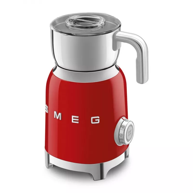Smeg 50's Style MFF11RDEU Sarkanā automātiskais piena putotājs un sildītājs