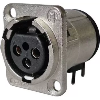 Neutrik NC3FD-H-0 Sudraba Savienojuma Piederums