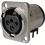 Neutrik NC3FD-H-0 Sudraba Savienojuma Piederums